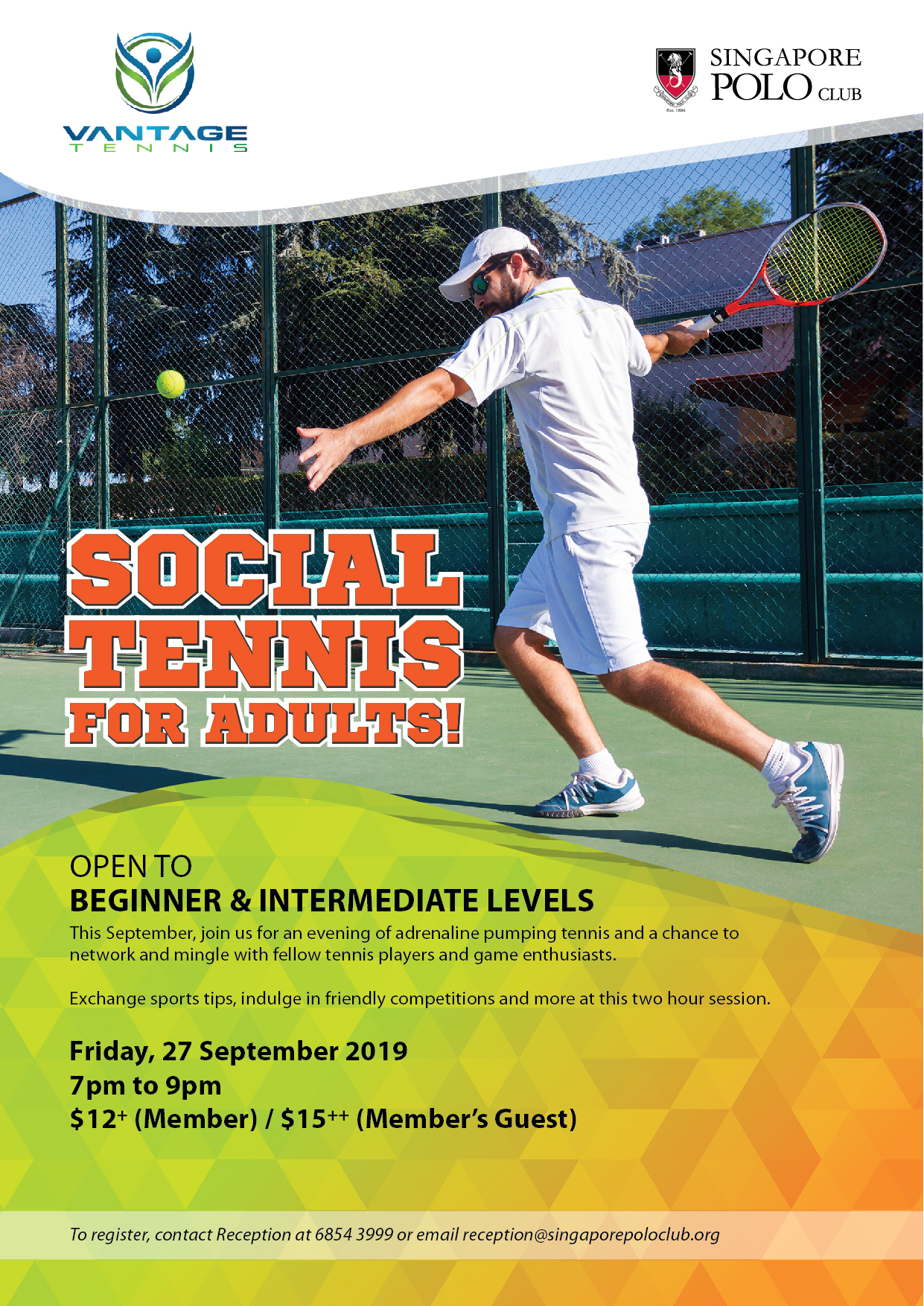 Social Tennis for Adults